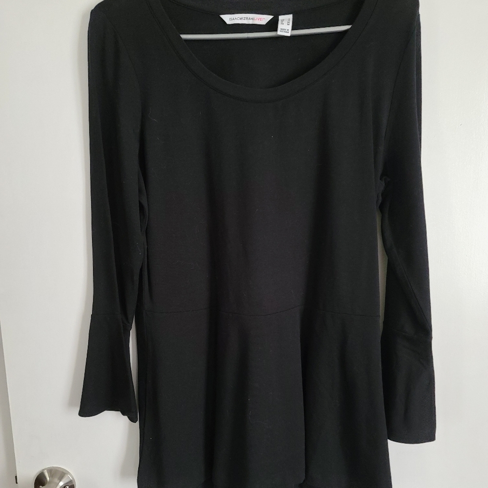Black Tunic w/ Flare Sleeves
